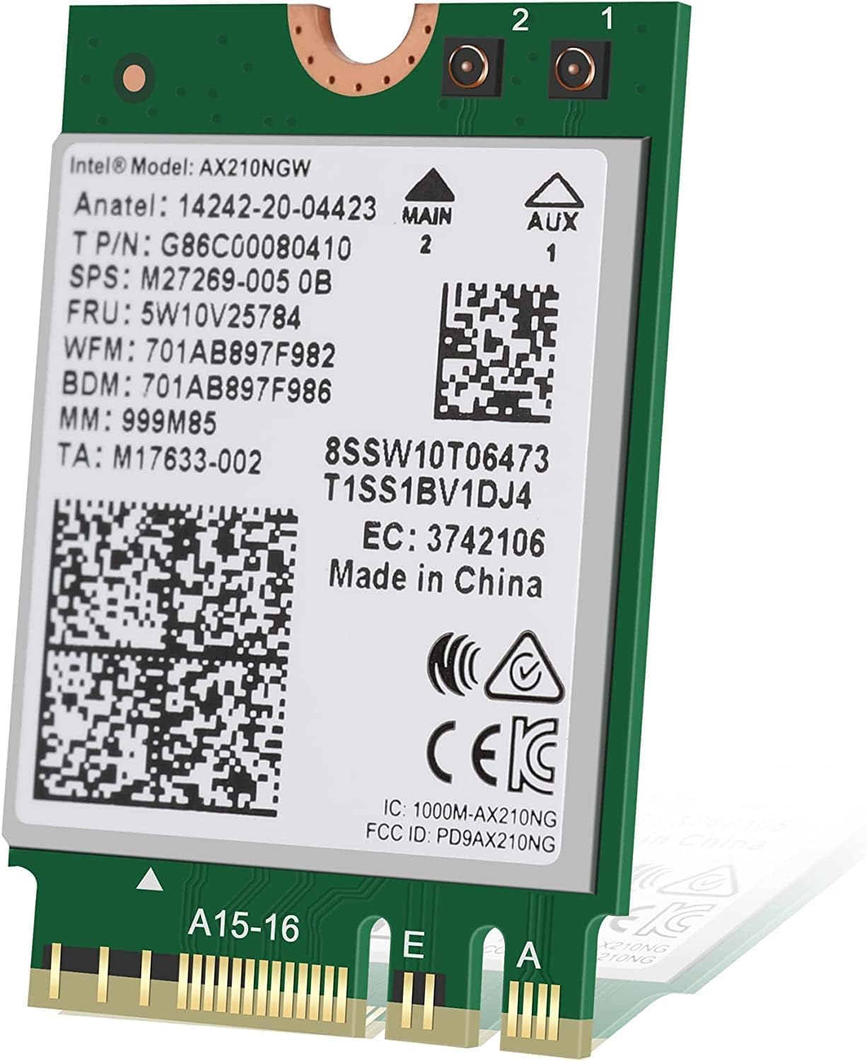 Foto 2 pulgar | Tarjeta de Red Intel Ax210 Tri-band Wi-fi 6e Bluetooth 5.3 - Venta Internacional