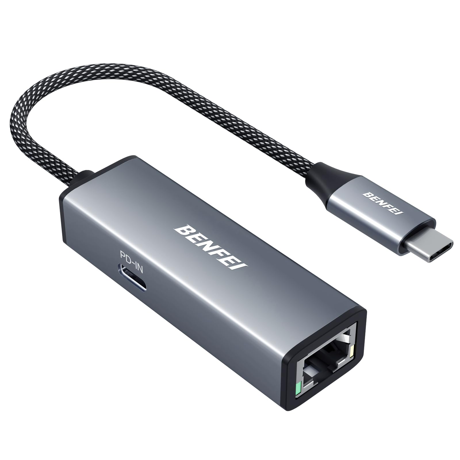 Foto 2 pulgar | Adaptador Usb-c A Ethernet Gigabit Benfei Con Suministro De Alimentación De 100 W - Venta Internacional.