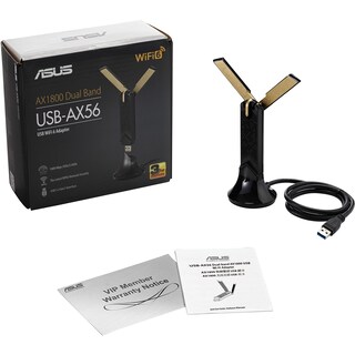 Foto 1 | Adaptador Wifi Asus USB Wifi 6 Ax1800 de Doble Banda USB-AX56 Negro - Venta Internacional