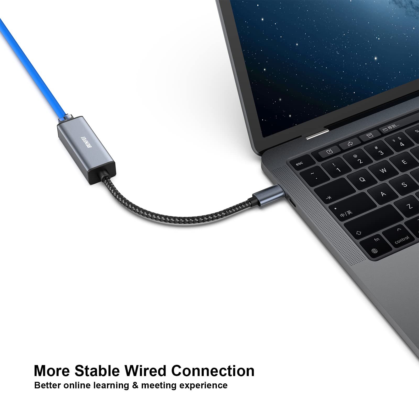 Foto 3 | Adaptador Usb-c A Ethernet Benfei Usb Tipo C A Rj45 - Venta Internacional.