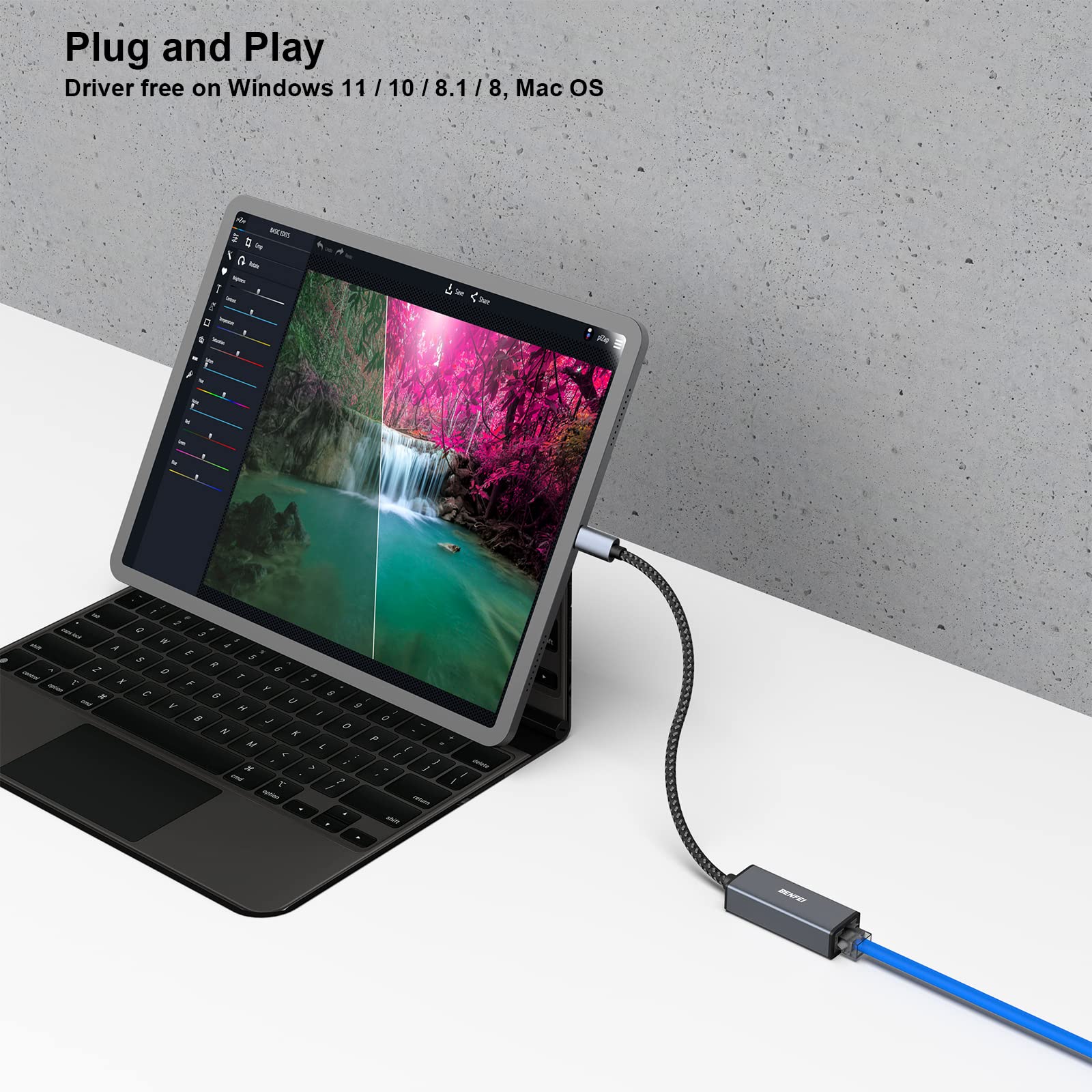 Foto 6 pulgar | Adaptador Usb-c A Ethernet Benfei Usb Tipo C A Rj45 - Venta Internacional.
