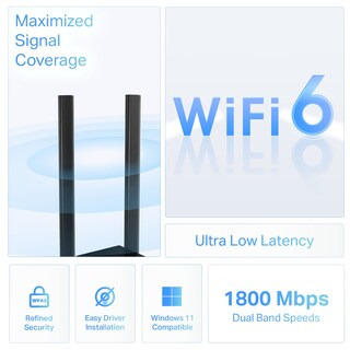 Foto 2 | Adaptador Usb Wifi 6 Tp-link Archer Tx20u Plus Ax1800 Para Pc - Venta Internacional.