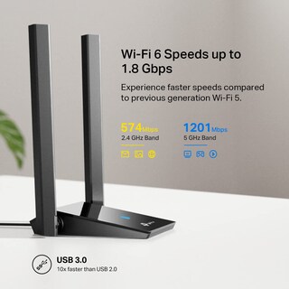 Foto 3 | Adaptador Usb Wifi 6 Tp-link Archer Tx20u Plus Ax1800 Para Pc - Venta Internacional.