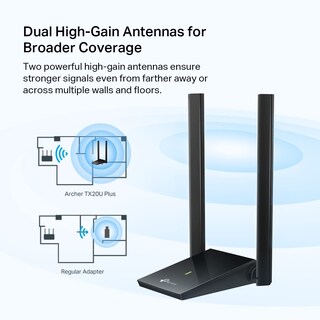 Foto 5 | Adaptador Usb Wifi 6 Tp-link Archer Tx20u Plus Ax1800 Para Pc - Venta Internacional.