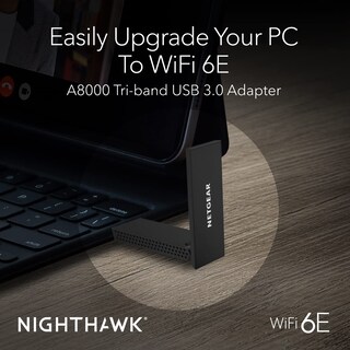 Foto 2 | Adaptador Wifi Netgear Nighthawk A8000 Axe3000 Tribanda Usb 3.0 - Venta Internacional.