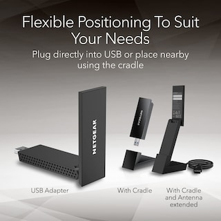 Foto 6 | Adaptador Wifi Netgear Nighthawk A8000 Axe3000 Tribanda Usb 3.0 - Venta Internacional.