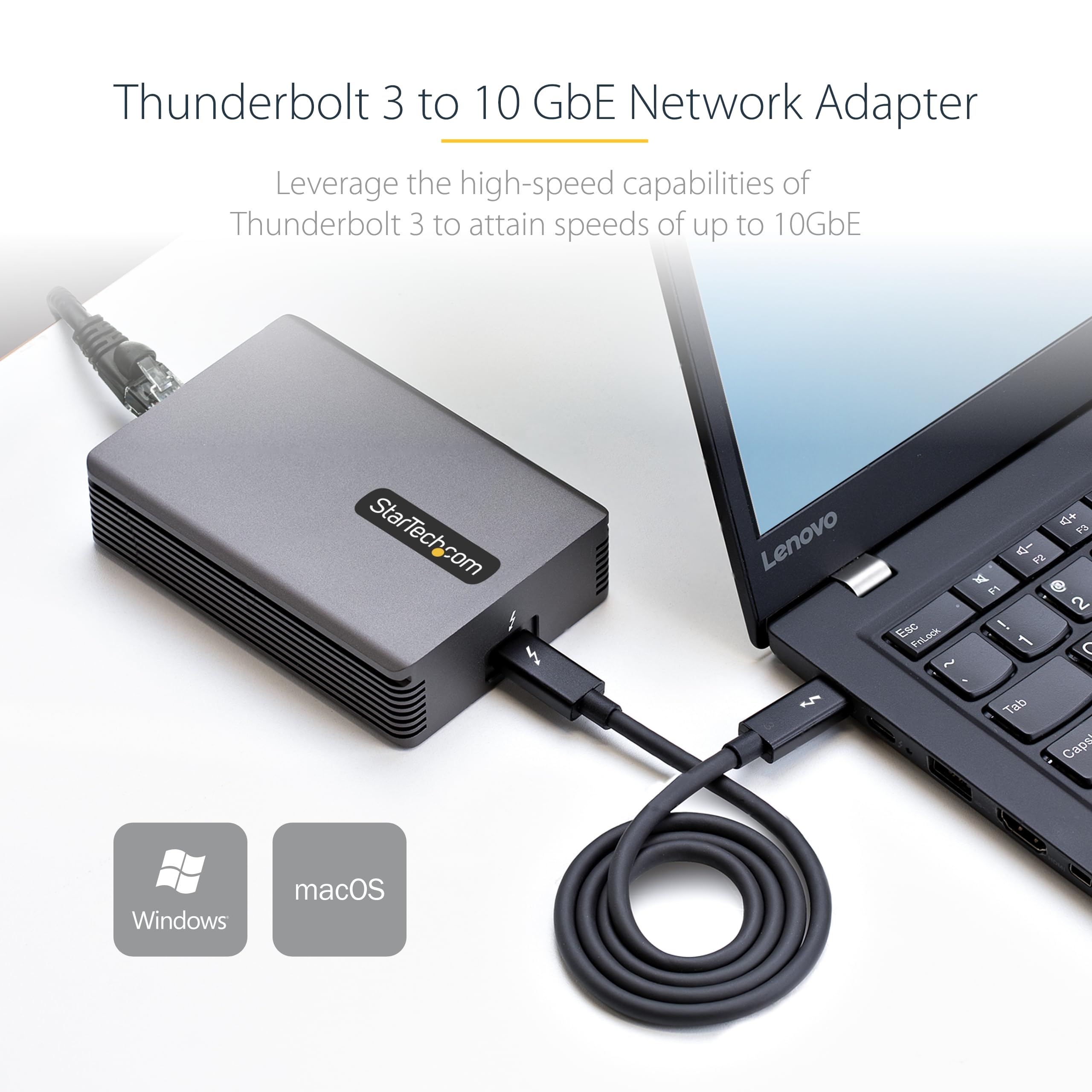 Foto 3 pulgar | Adaptador Thunderbolt 3 A Ethernet Startech.com 10gbe 10g - Venta Internacional