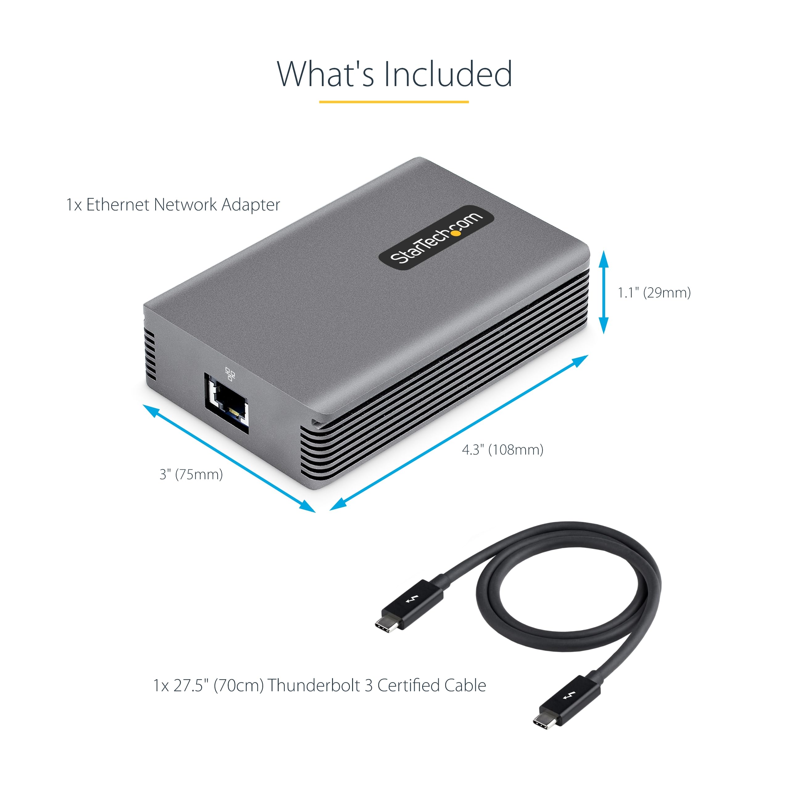 Foto 5 pulgar | Adaptador Thunderbolt 3 A Ethernet Startech.com 10gbe 10g - Venta Internacional