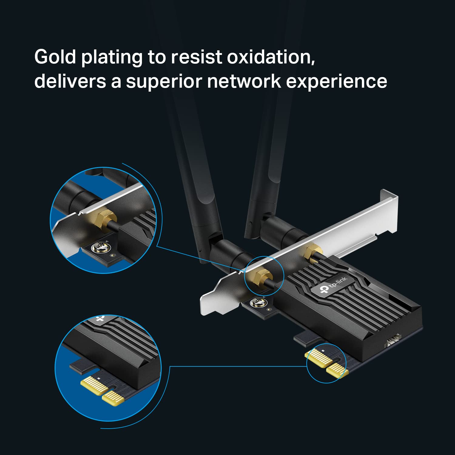 Foto 7 | Tarjeta Wifi Wifi 6 Pcie Para Pc De Sobremesa Ax3000 Tp-link Archer Tx55e - Venta Internacional.