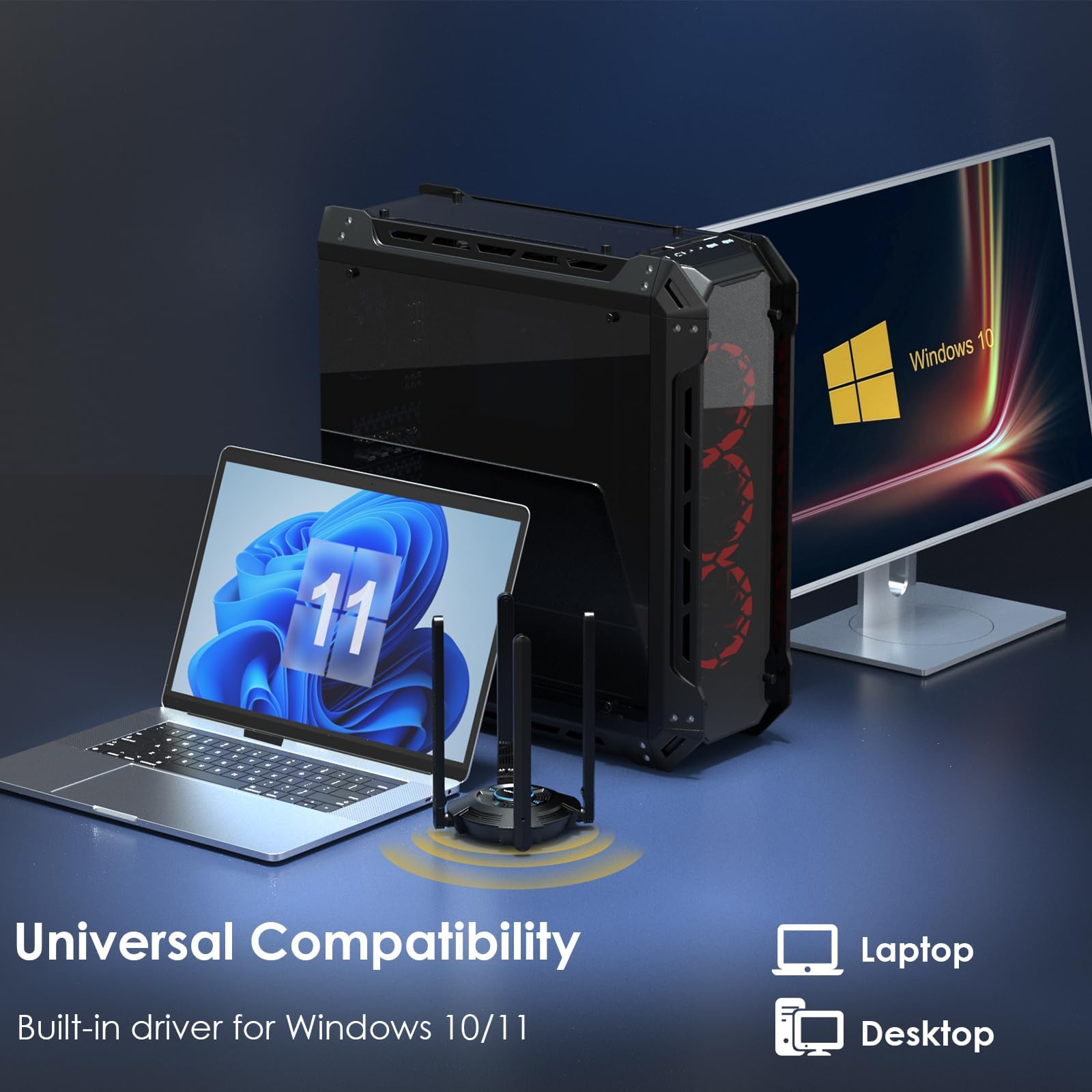 Foto 6 pulgar | Adaptador Wifi Usb Wavlink Ax5400 Wifi 6 Tri-band Para Pc - Venta Internacional.