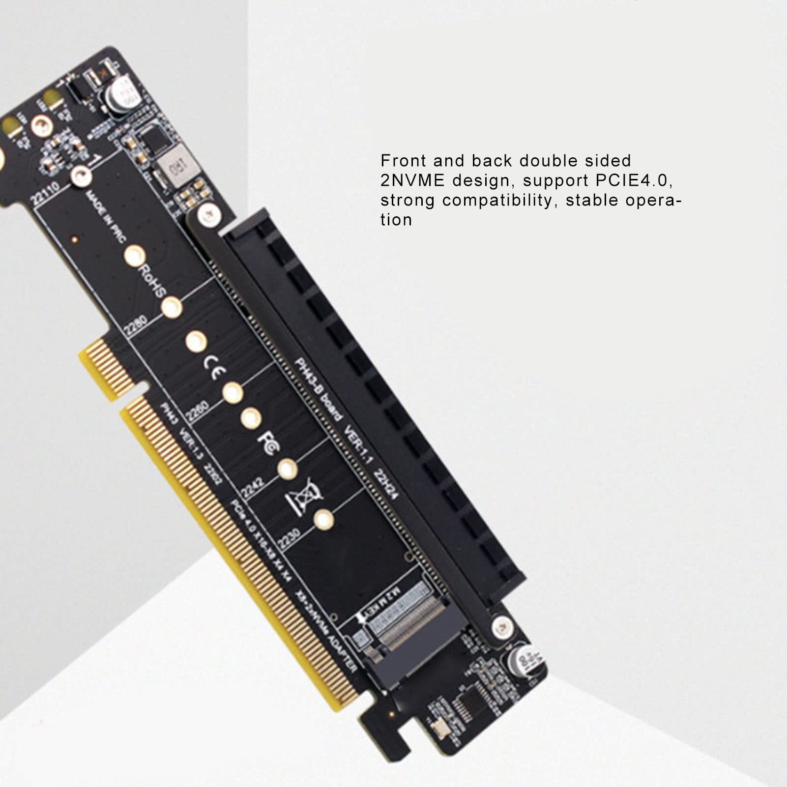 Foto 2 | Tarjeta De Expansión Pcie X16 M.2 Nvmex2 Pcie 4.0 X16 A X8 X4 X4 - Venta Internacional.