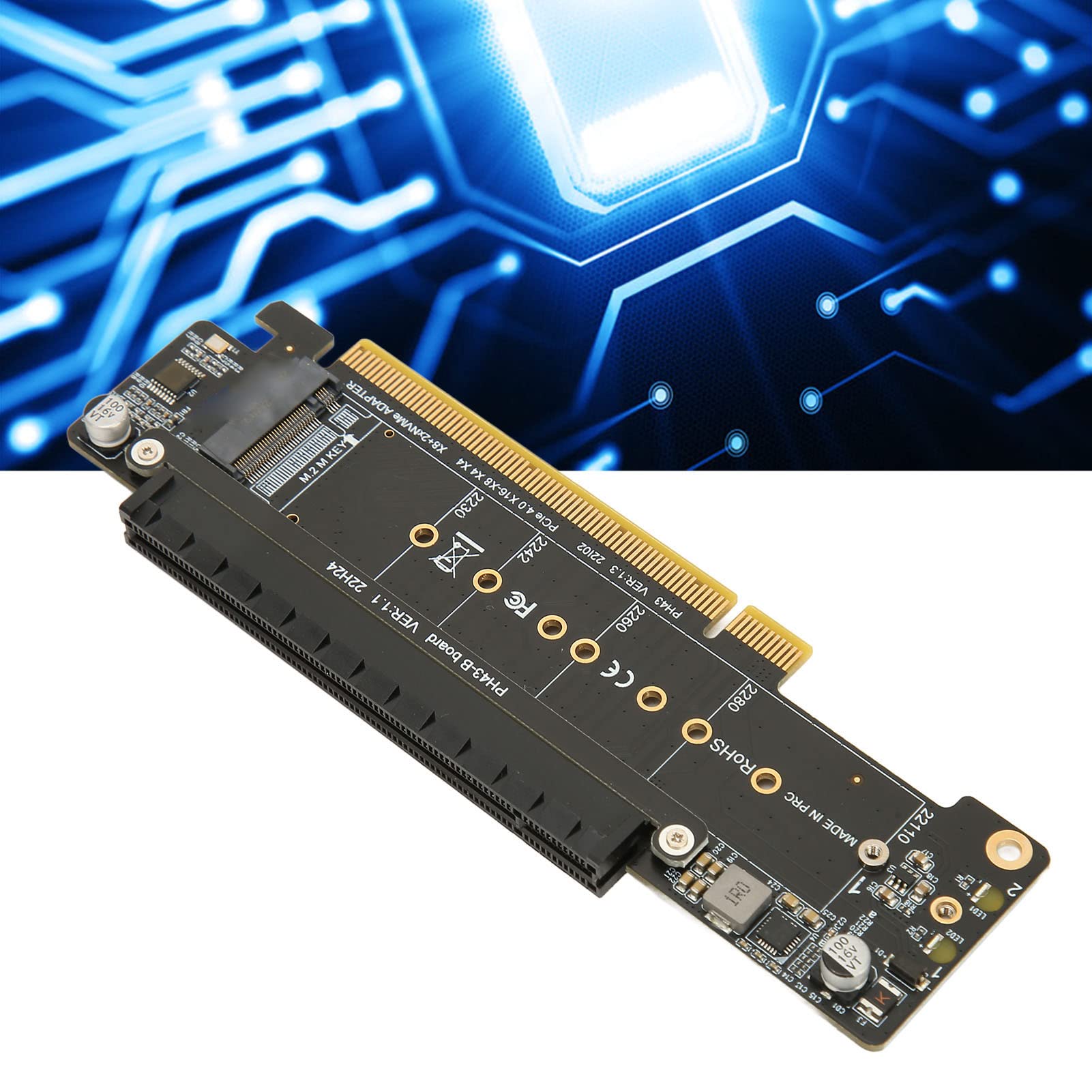 Foto 7 | Tarjeta De Expansión Pcie X16 M.2 Nvmex2 Pcie 4.0 X16 A X8 X4 X4 - Venta Internacional.
