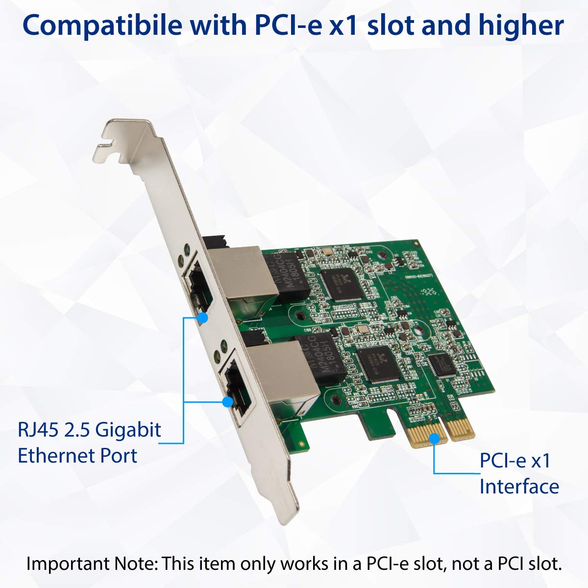 Foto 6 | Tarjeta De Expansión De Red Io Crest Syba Dual 2.5 Gigabit - Venta Internacional.