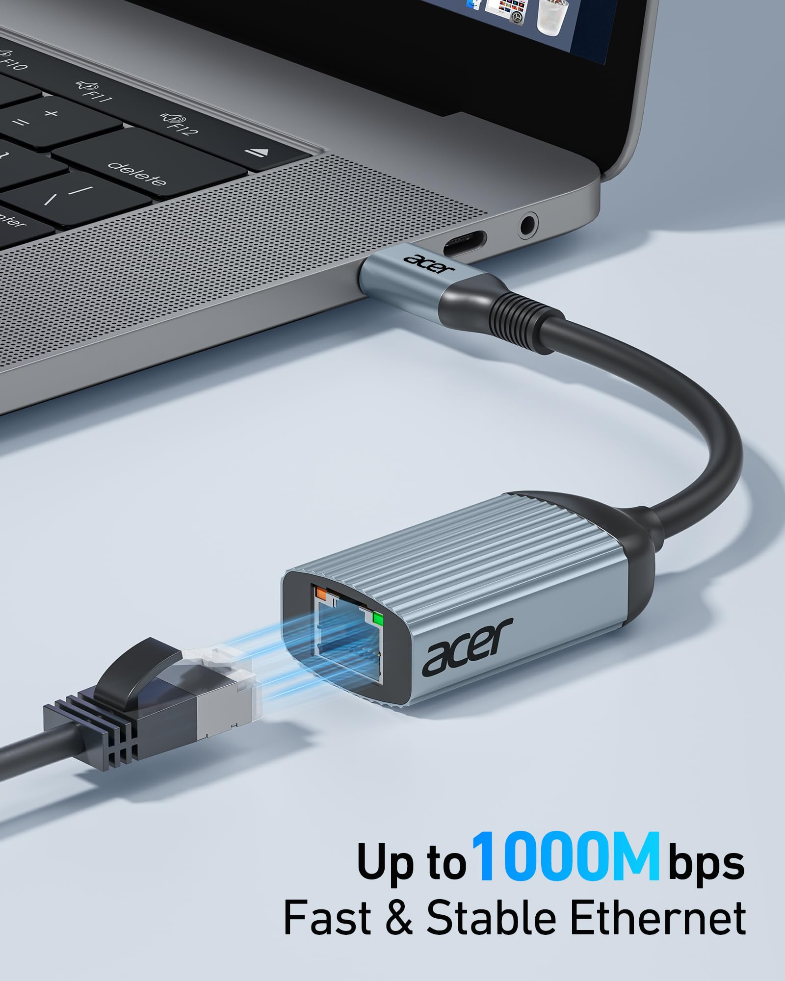 Foto 3 pulgar | Adaptador Usb C A Ethernet Acer Plug And Play De 1 Gbps - Venta Internacional.