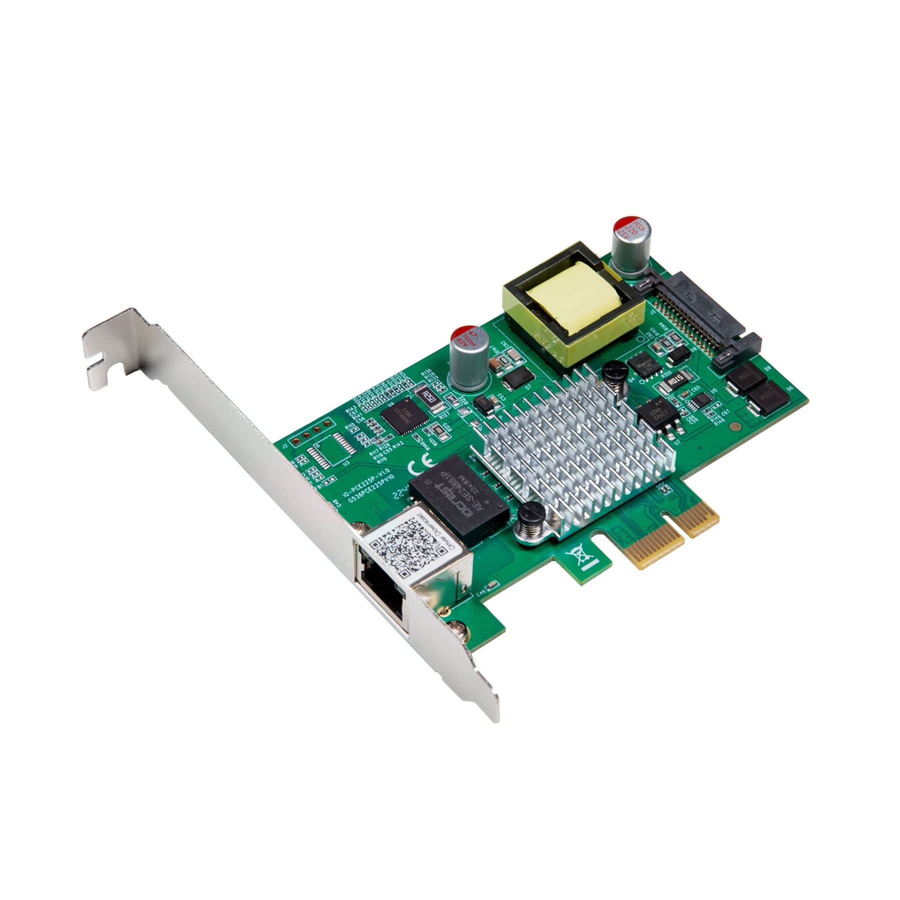 Tarjeta De Red Ethernet Io Crest 2.5 Gigabit Poe+ Pci-e X1 - Venta Internacional.