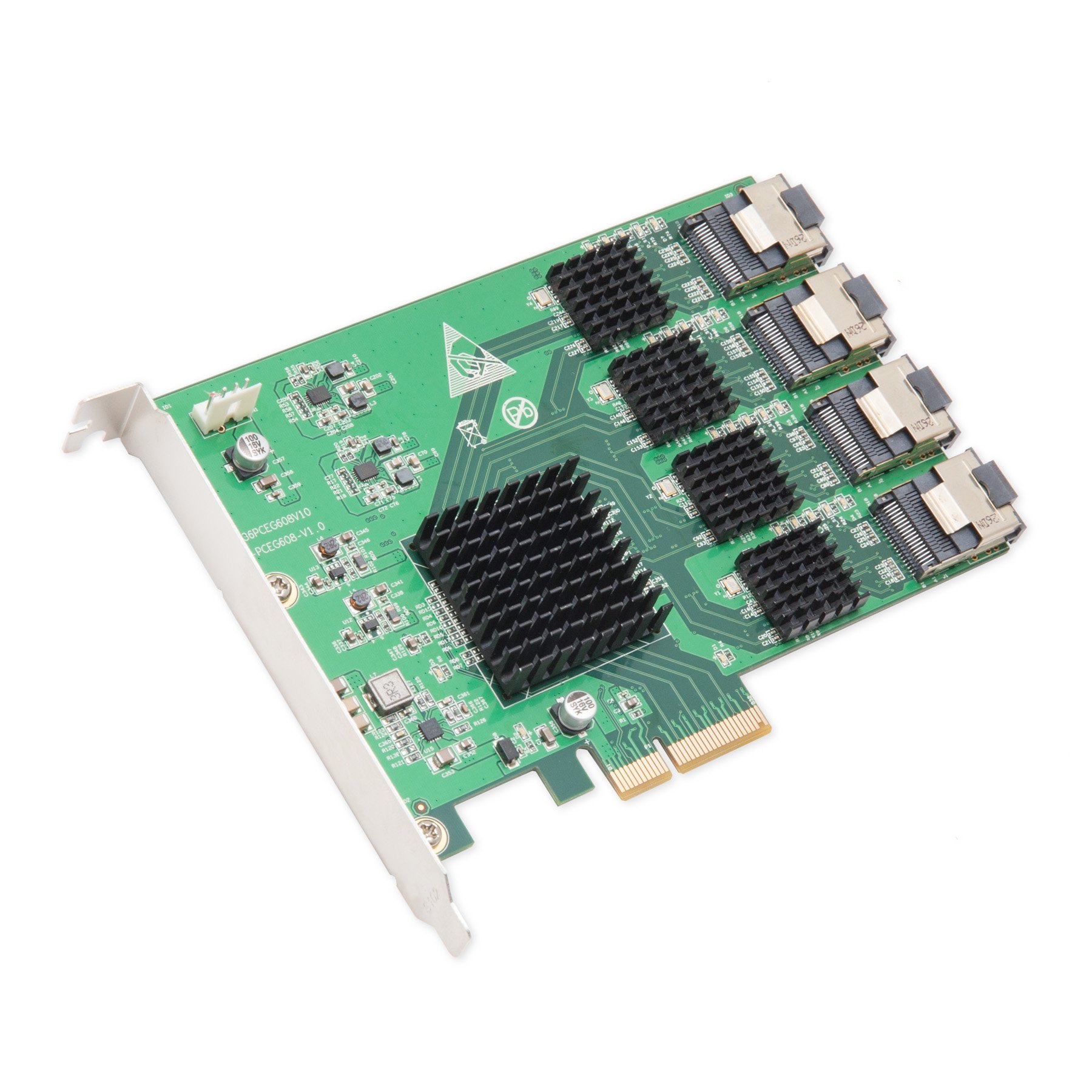 Tarjeta Controladora Io Crest Si-pex40097 Sas Pcie 2.0 X4 De 16 Puertos - Venta Internacional.