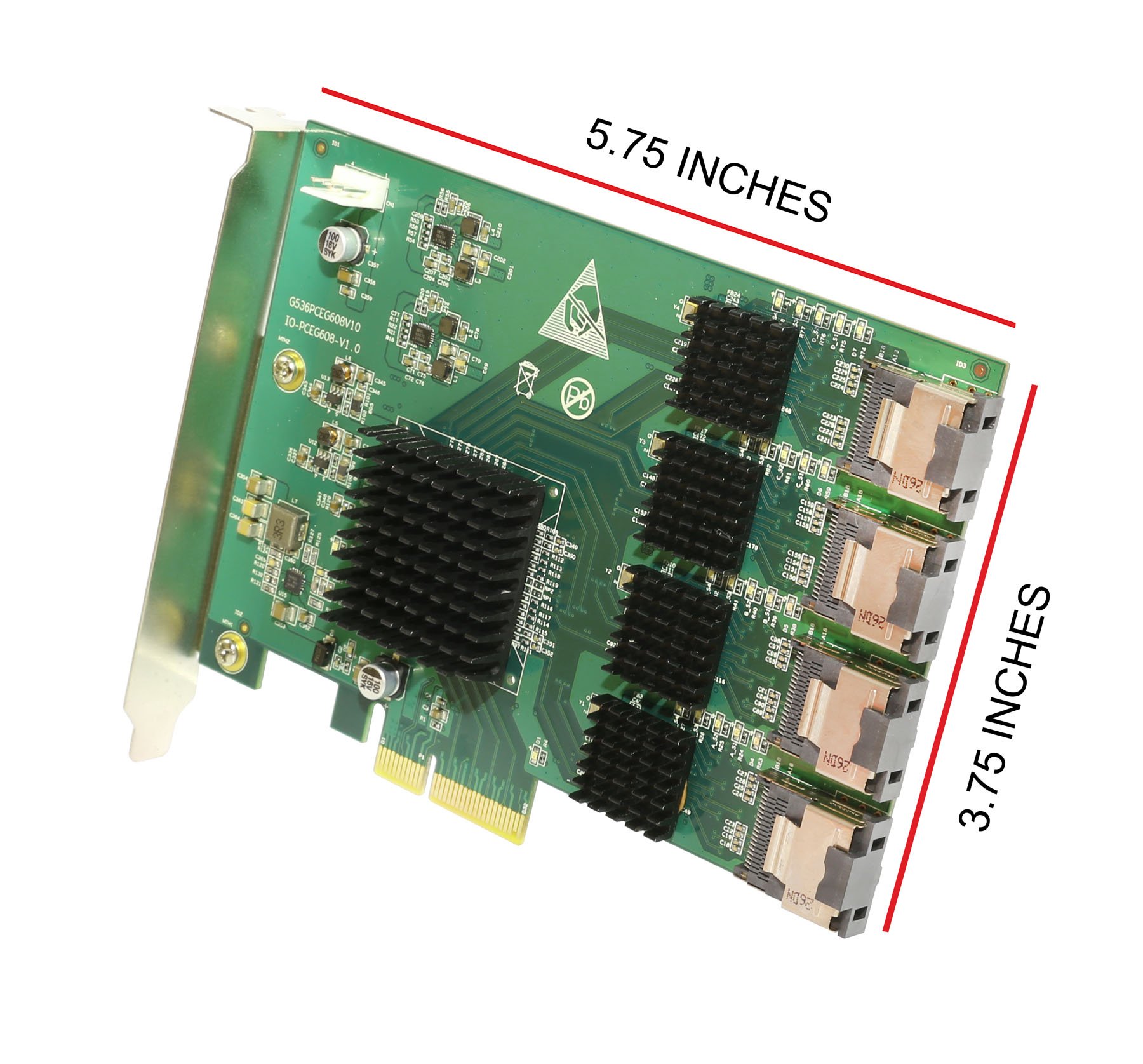 Foto 7 pulgar | Tarjeta Controladora Io Crest Si-pex40097 Sas Pcie 2.0 X4 De 16 Puertos - Venta Internacional.