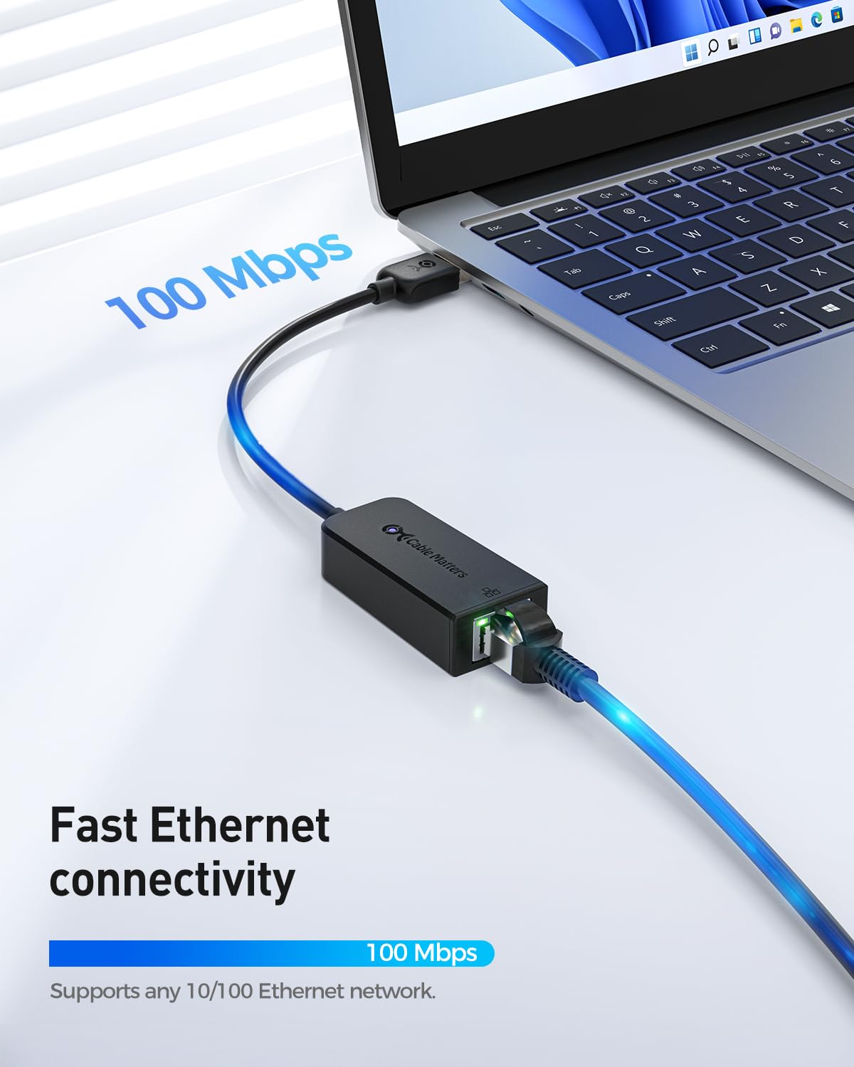 Foto 2 | Cable Adaptador Usb A Ethernet Matters Plug & Play  Paquete De 2 - Venta Internacional.