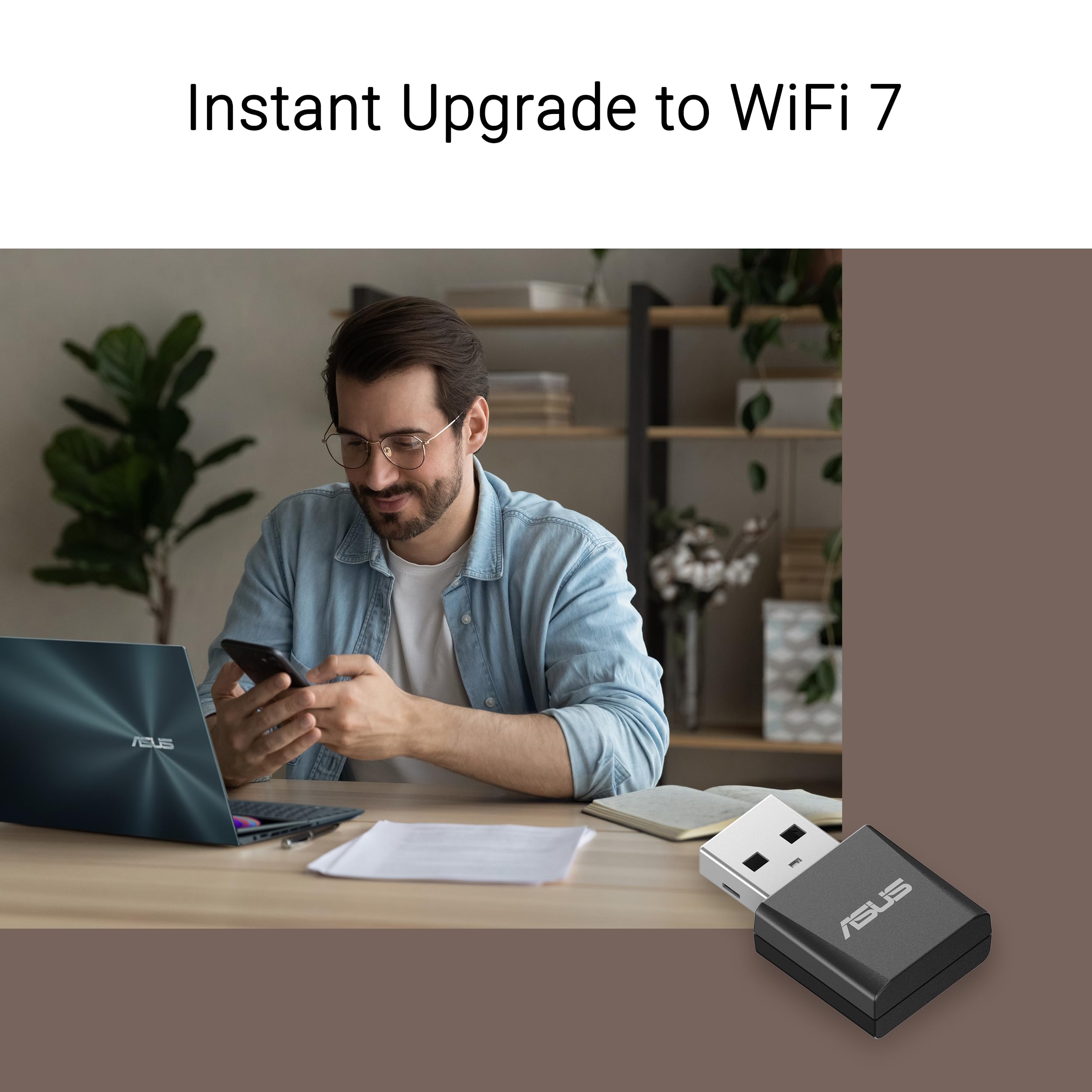 Foto 2 | Adaptador Wifi Asus Tri-band Wifi 7 Nano Usb-be92 Nano 6 Ghz - Venta Internacional.