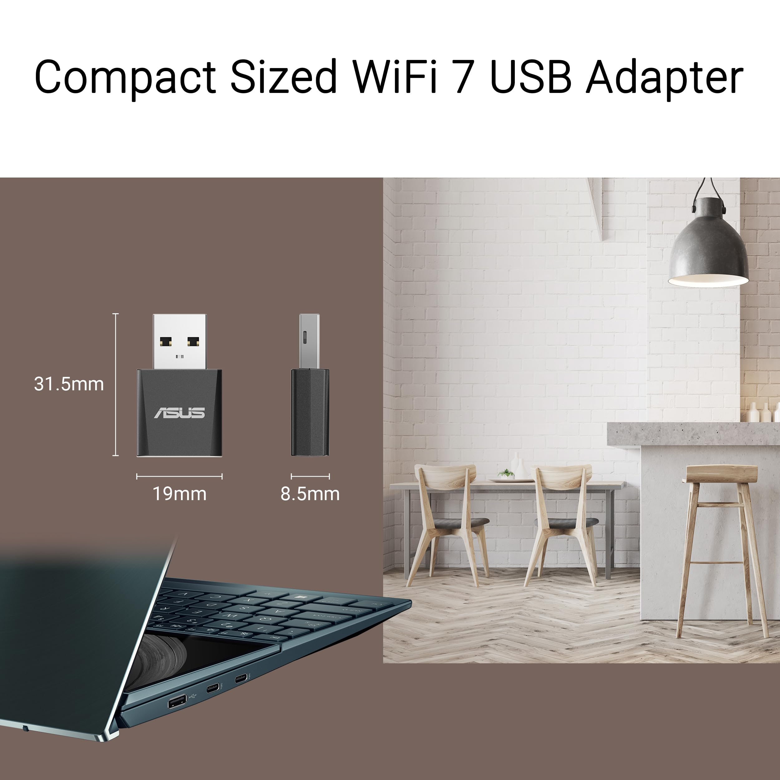 Foto 4 | Adaptador Wifi Asus Tri-band Wifi 7 Nano Usb-be92 Nano 6 Ghz - Venta Internacional.