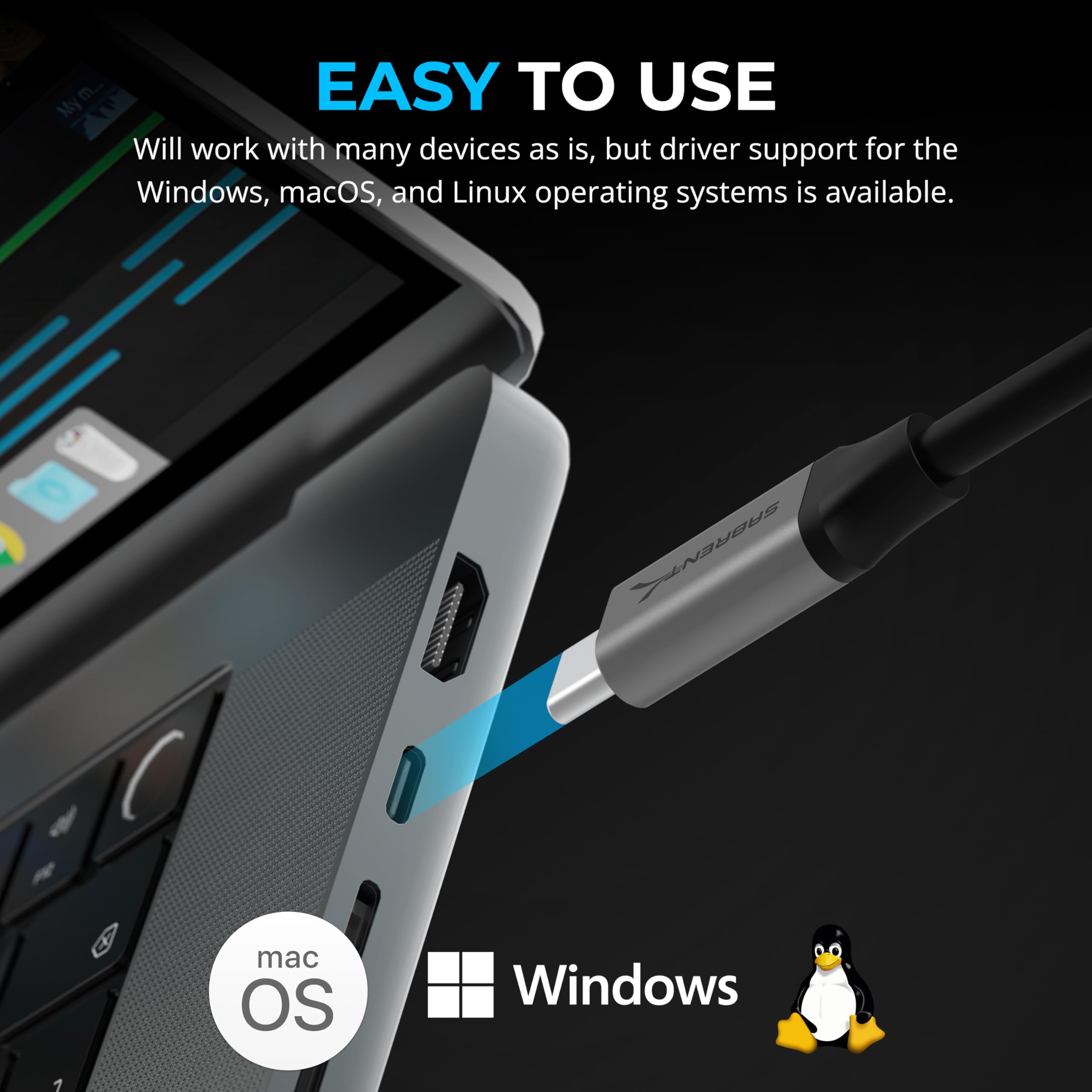 Foto 5 pulgar | Adaptador Usb-c A Ethernet 5g Sabrent Nt-c5ga Usb 3.1 Gen 1+ - Venta Internacional.