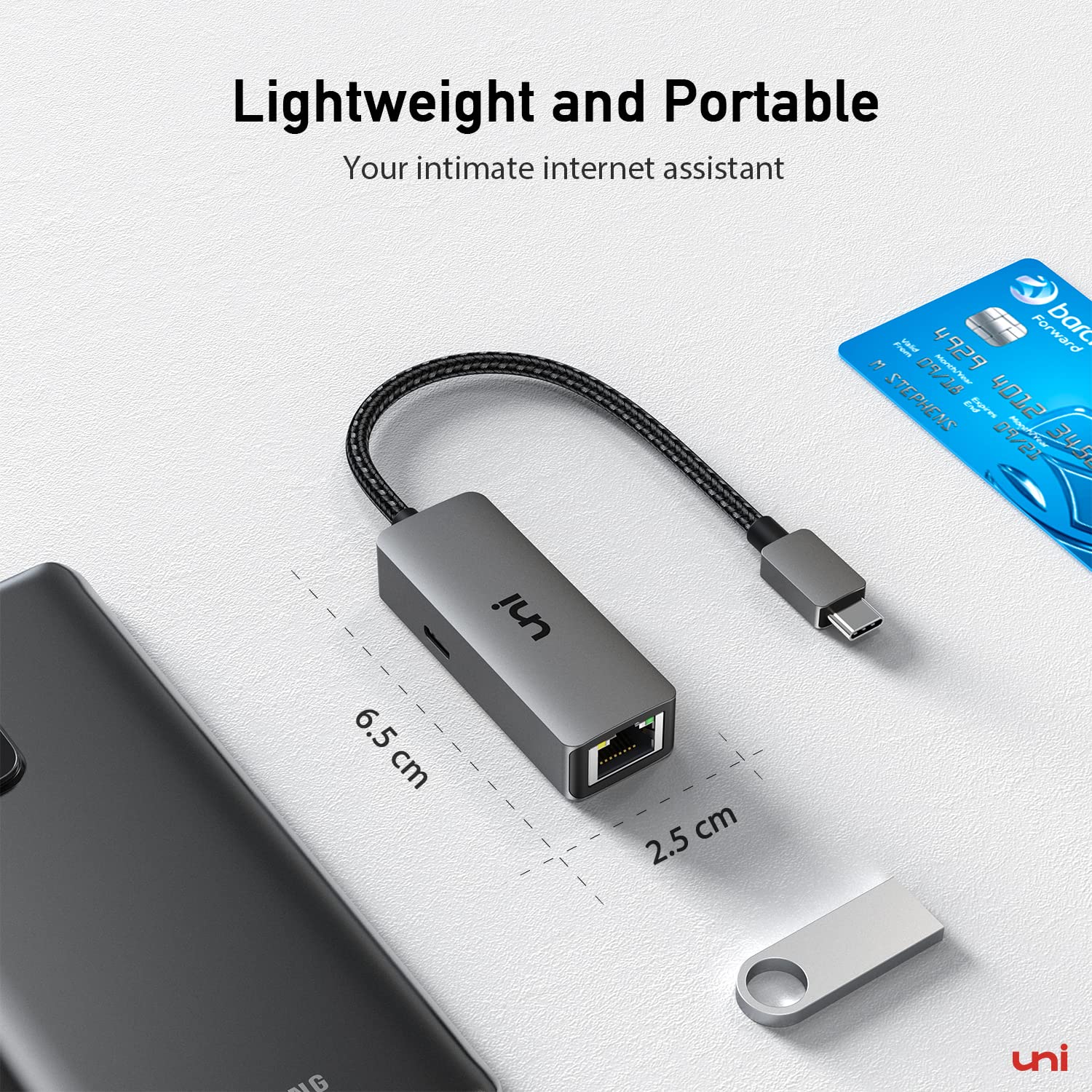 Foto 8 pulgar | Unidad Adaptadora Usb C A Ethernet Con Puerto De Carga De 100 W Y 1 Gbps - Venta Internacional.