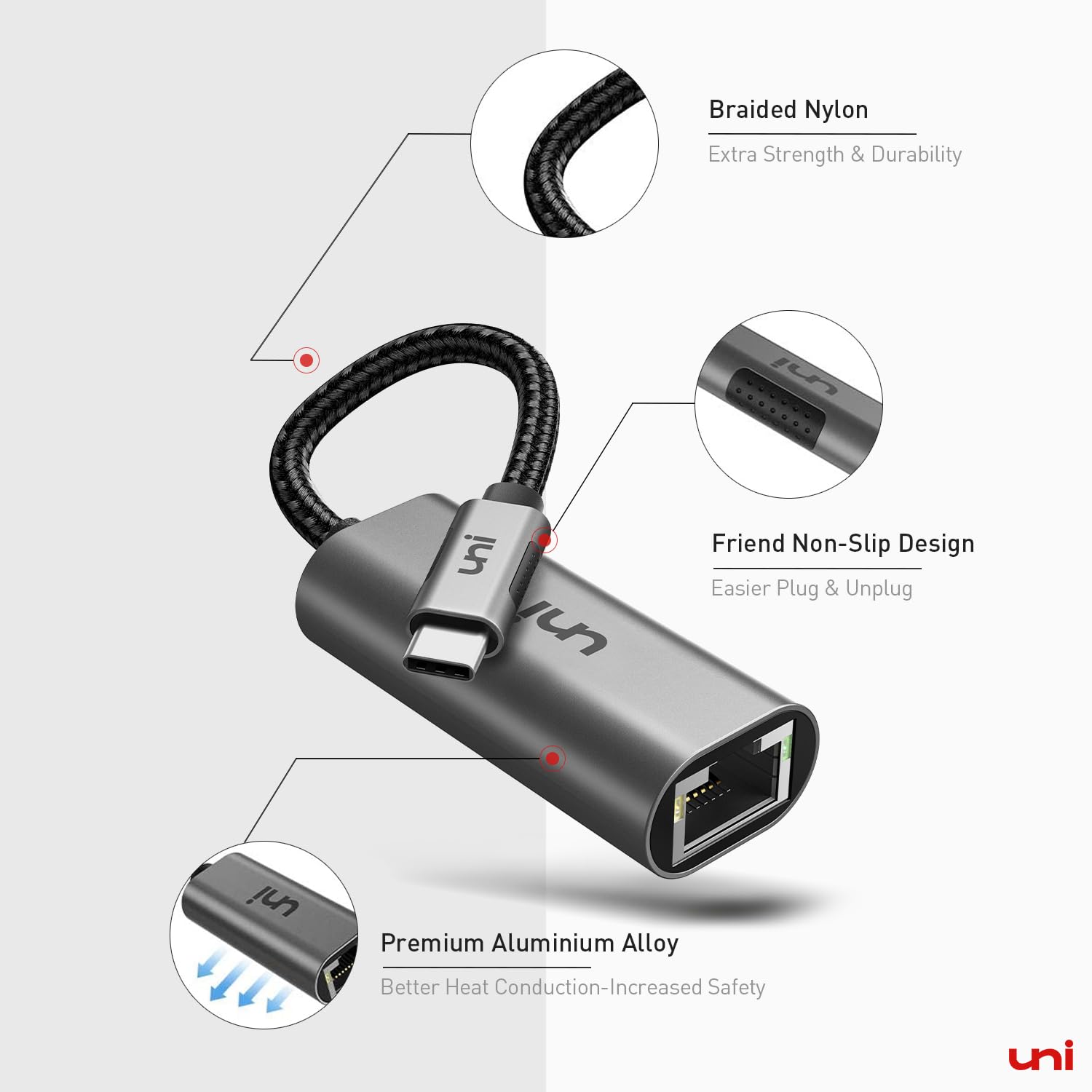 Foto 8 pulgar | Adaptador Usb C A Ethernet Para Macbook Pro/air Thunderbolt 3/4 - Venta Internacional.