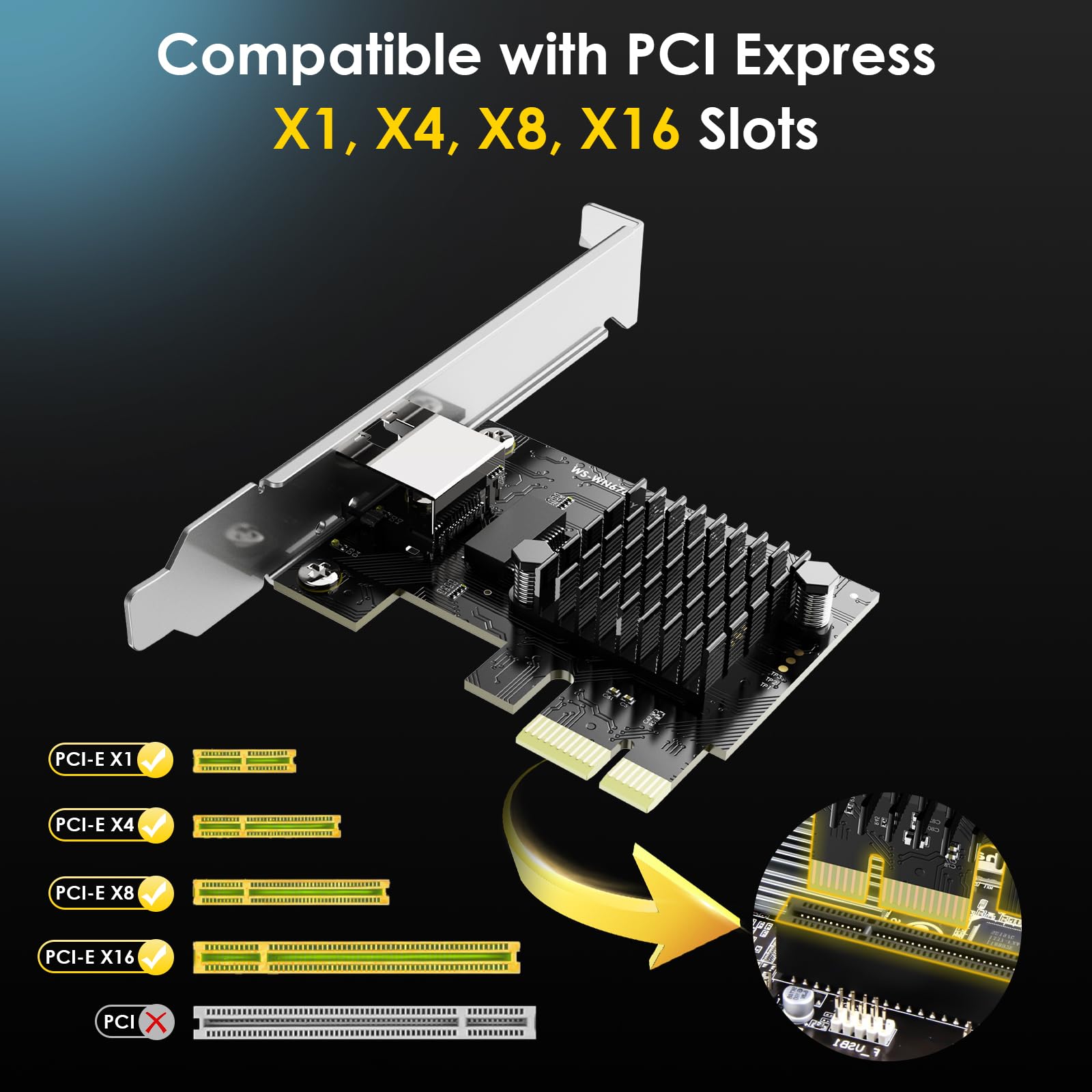 Foto 7 pulgar | Tarjeta De Red Wavlink De 5 Gb Pcie A 5 Gigabit Ethernet Win11/10 - Venta Internacional.