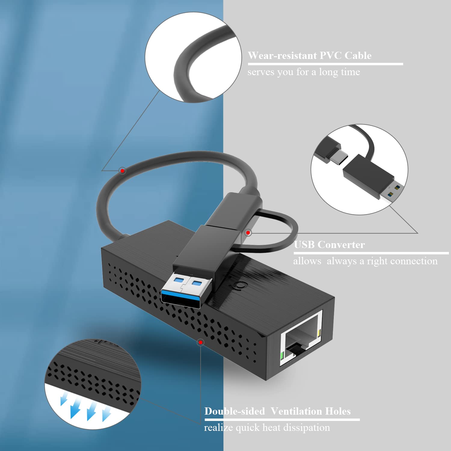 Foto 5 pulgar | Adaptador Ethernet Wavlink Usb C A Adaptador Ethernet 2.5g - Venta Internacional.