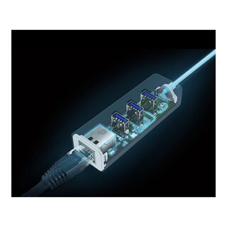 Foto 4 | Hub USB a Macho TP-Link 3x USB a Hembra/ 1x RJ-45 1000 Mbit/s color Blanco