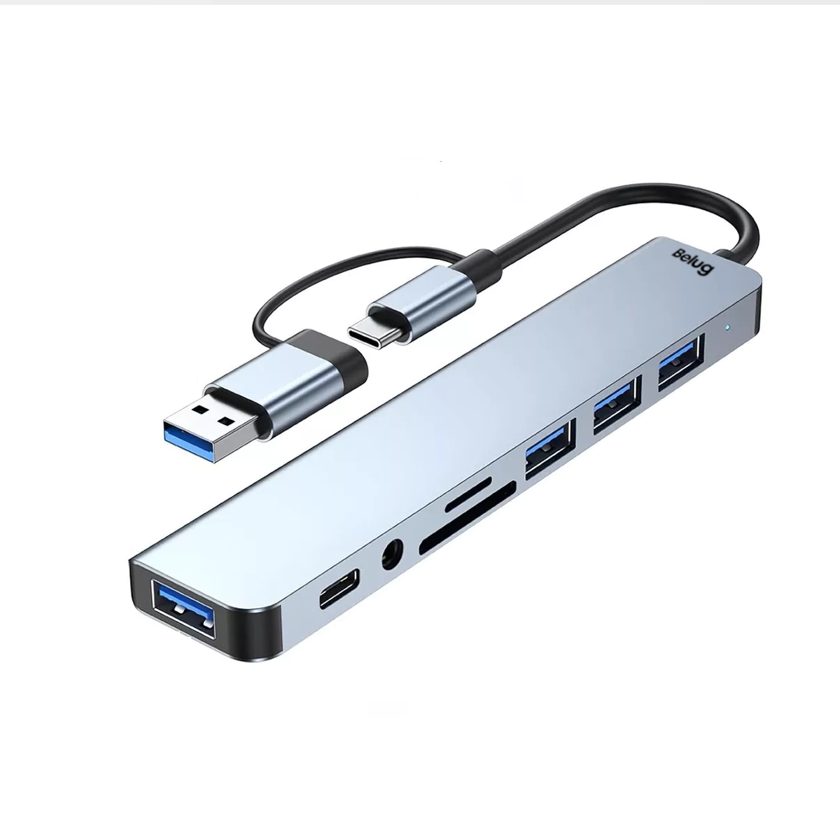 Foto 1 | 7-port Usb Hub 3.0, Multi Port Usb Hub Splitterfor Laptop Plata Belug