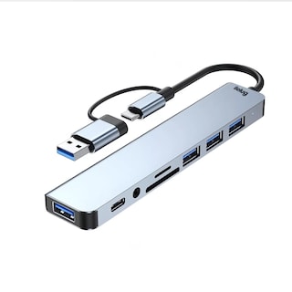 Foto 1 | 7-port Usb Hub 3.0, Multi Port Usb Hub Splitterfor Laptop Plata Belug
