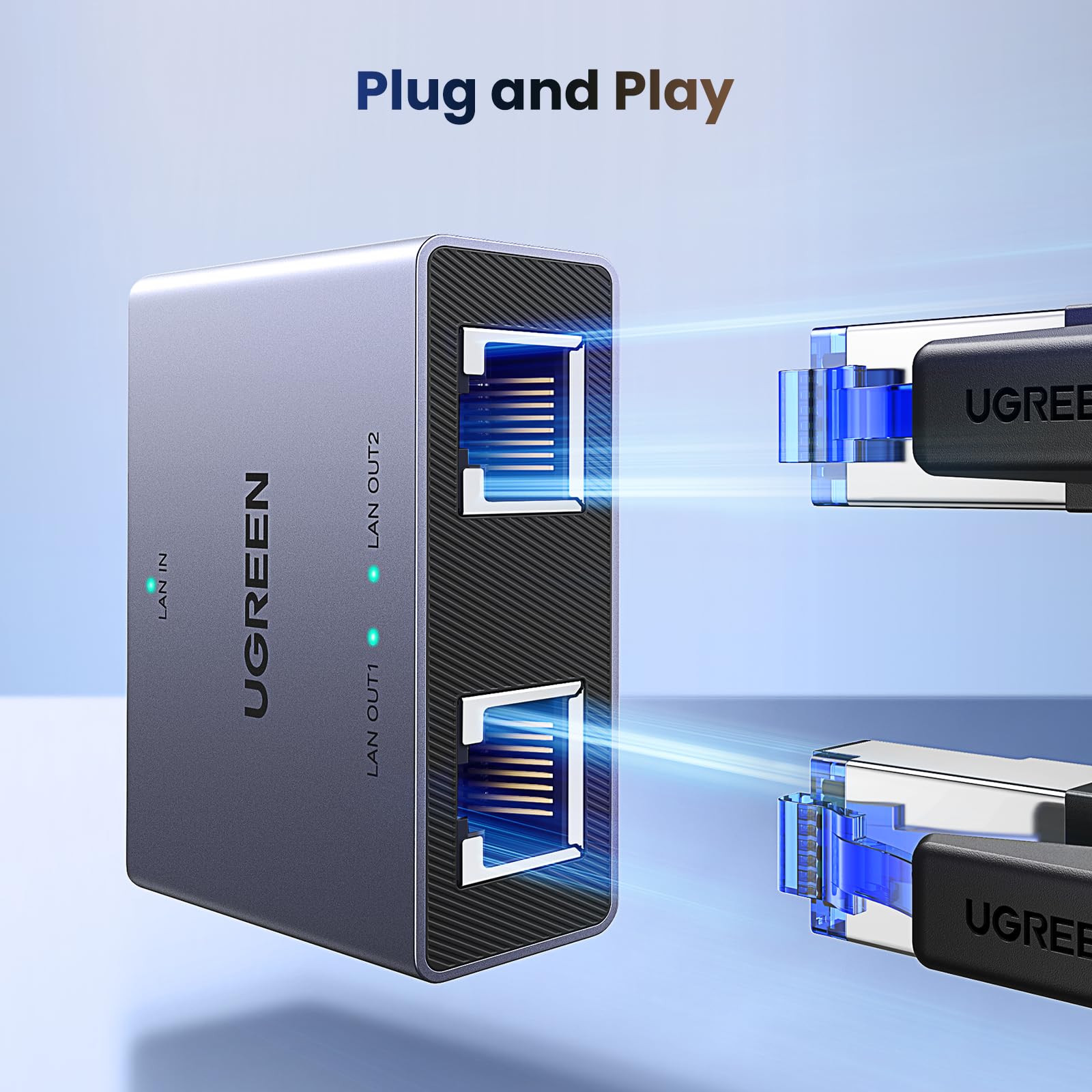 Foto 5 pulgar | Divisor Ethernet Ugreen 1000 Mbps 1 A 2 Para Pc, Portátil, Ps5 - Venta Internacional.