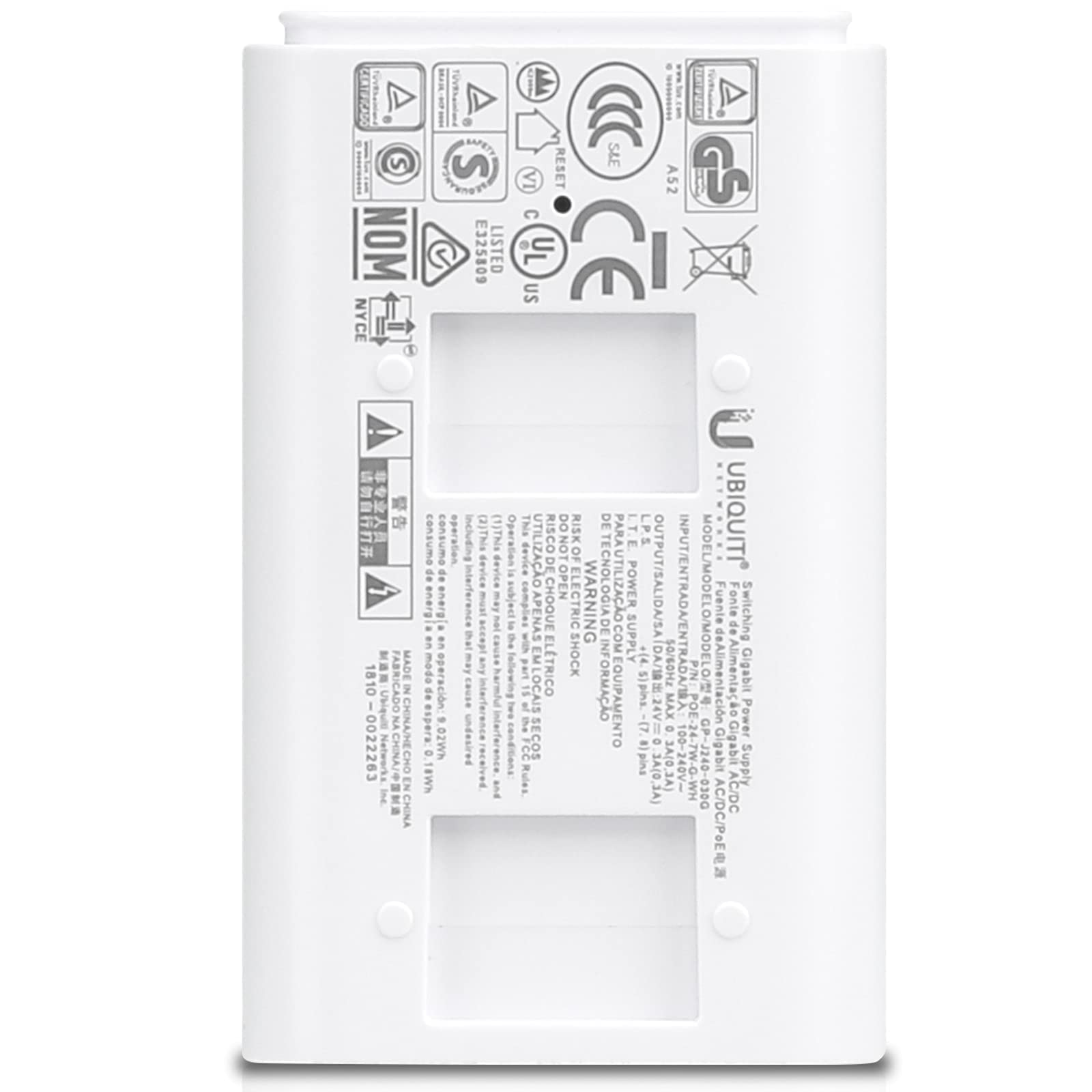 Foto 7 pulgar | Inyector Poe Ubiquiti Poe-24-7w-g-wh Con Conexión A Tierra - Venta Internacional.