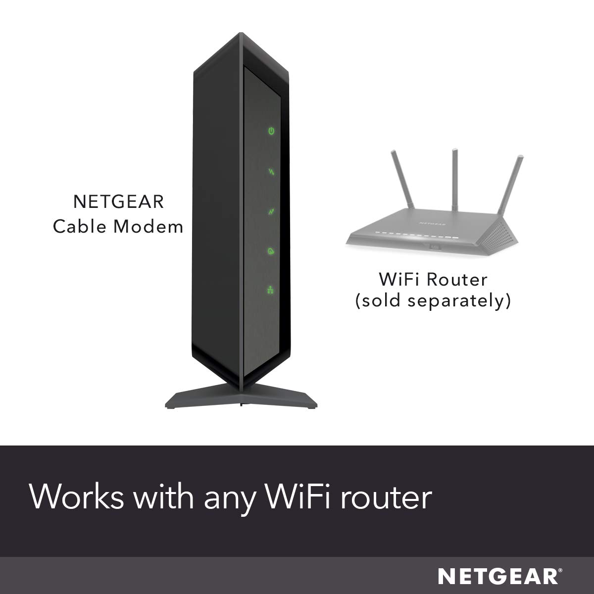 Foto 2 | Módem Por Cable Netgear Cm700-1aznas Docsis 3.0 800 Mbps - Venta Internacional.