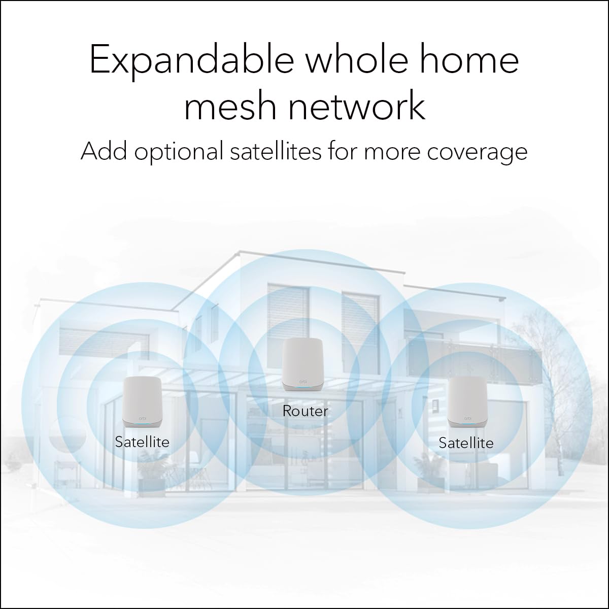 Foto 5 | Sistema Wifi 6 Netgear Orbi Rbk663 Con 2 Extensores De Satélite - Venta Internacional.
