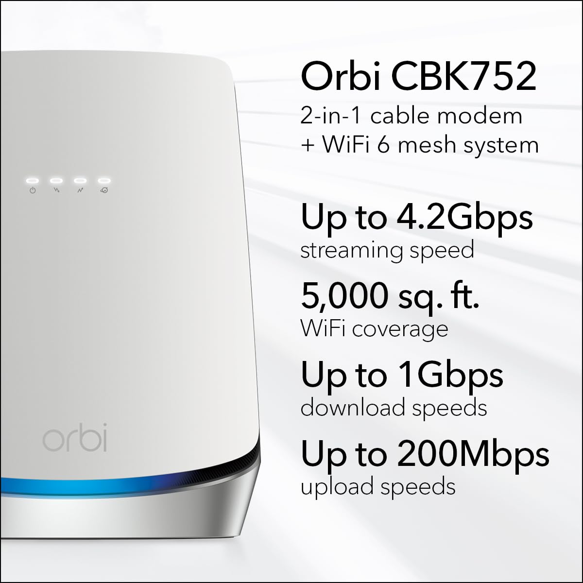 Foto 3 pulgar | Combinación De Módem-router Netgear Orbi Cbk752 Docsis 3.1 Wifi 6 - Venta Internacional.