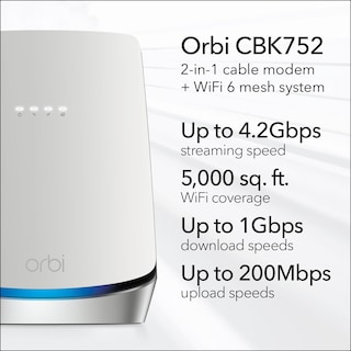 Foto 2 | Combinación De Módem-router Netgear Orbi Cbk752 Docsis 3.1 Wifi 6 - Venta Internacional.
