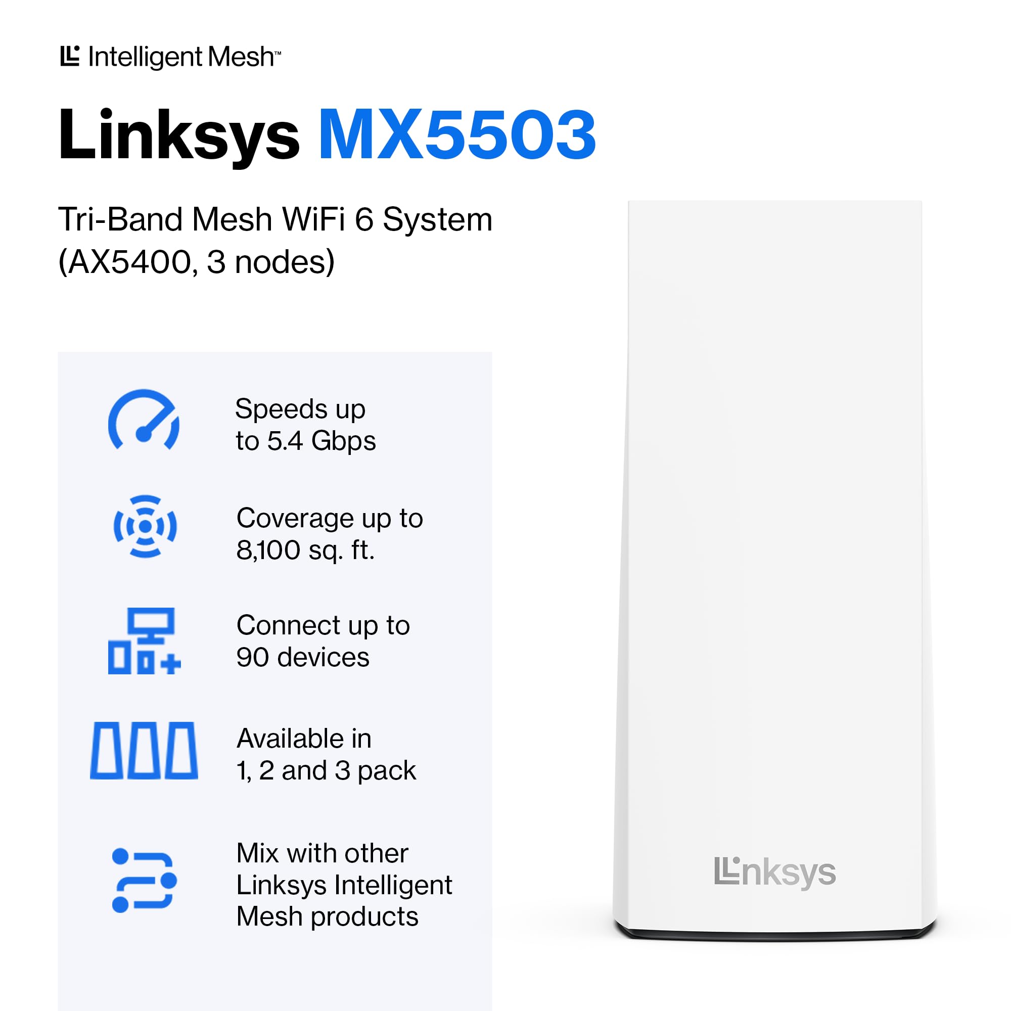 Foto 3 | Enrutador Wifi Linksys Atlas Pro 6 Ax5400 Wifi 6 De Doble Banda - Venta Internacional.