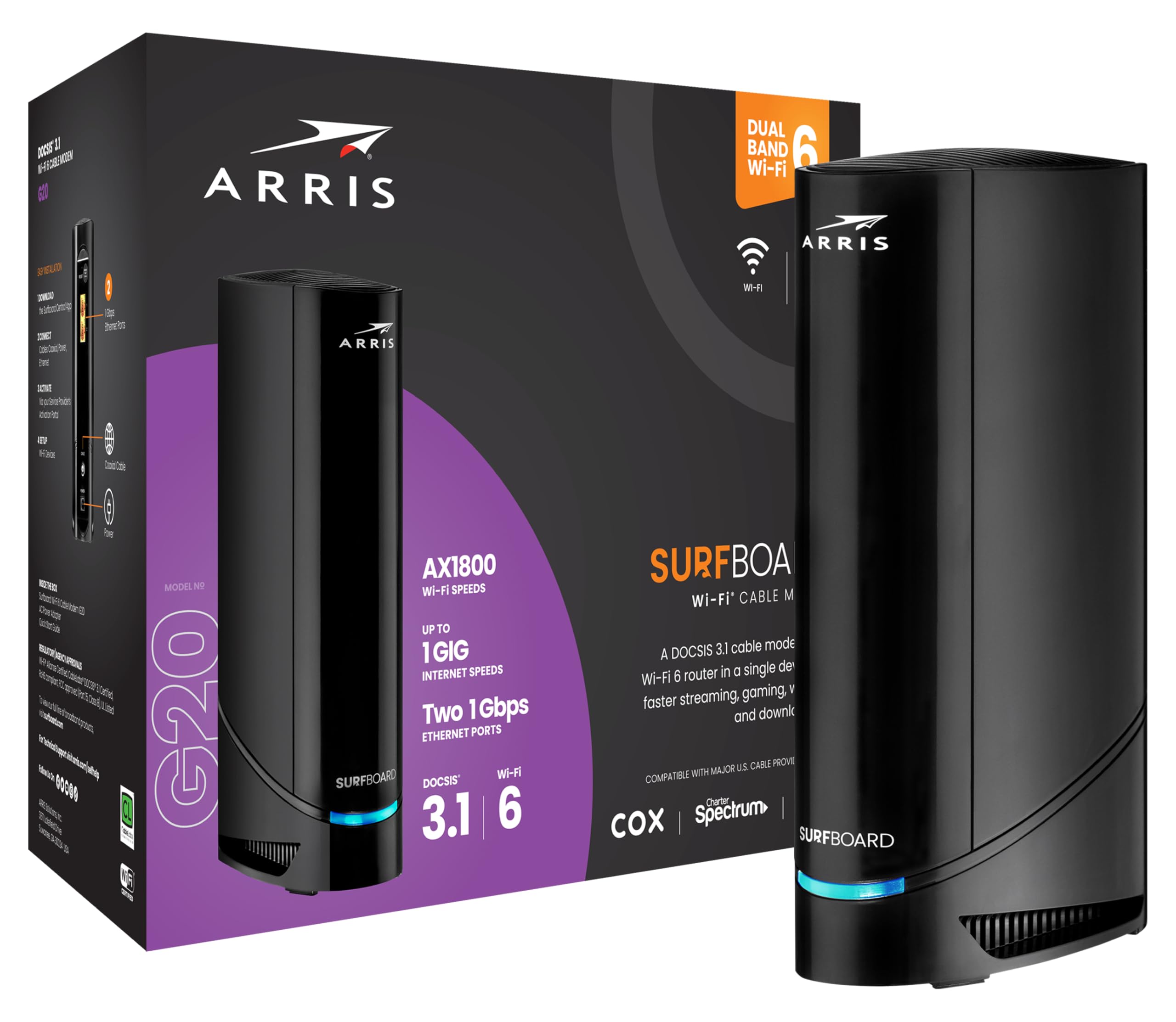 Foto 1 | Combinación De Módem-router Por Cable Arris G20 Docsis 3.1 Wifi 6 Ax3000 - Venta Internacional.