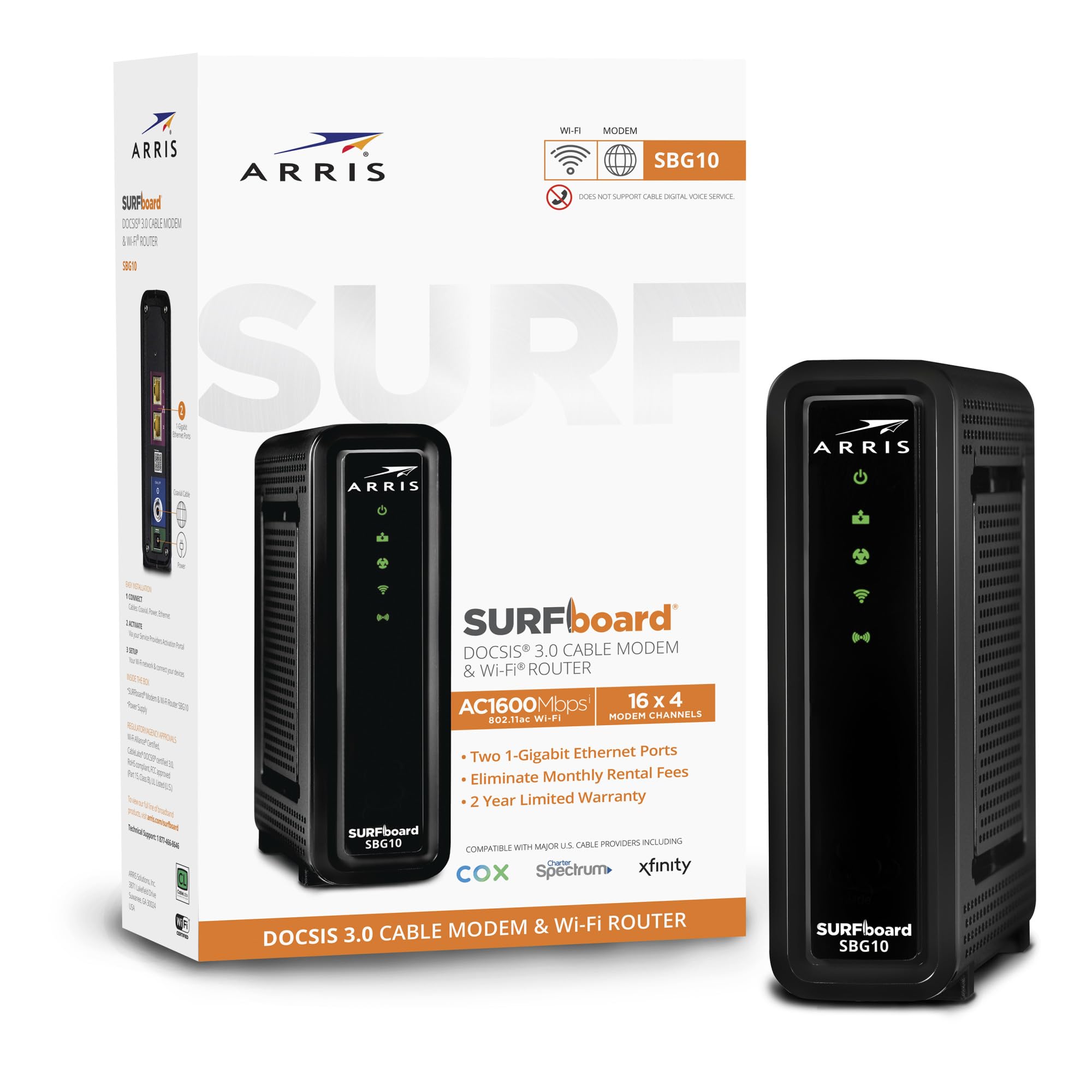 Foto 5 pulgar | Módem Por Cable Y Router Wi-fi Arris Surfboard Sbg10 Docsis 3.0 - Venta Internacional.