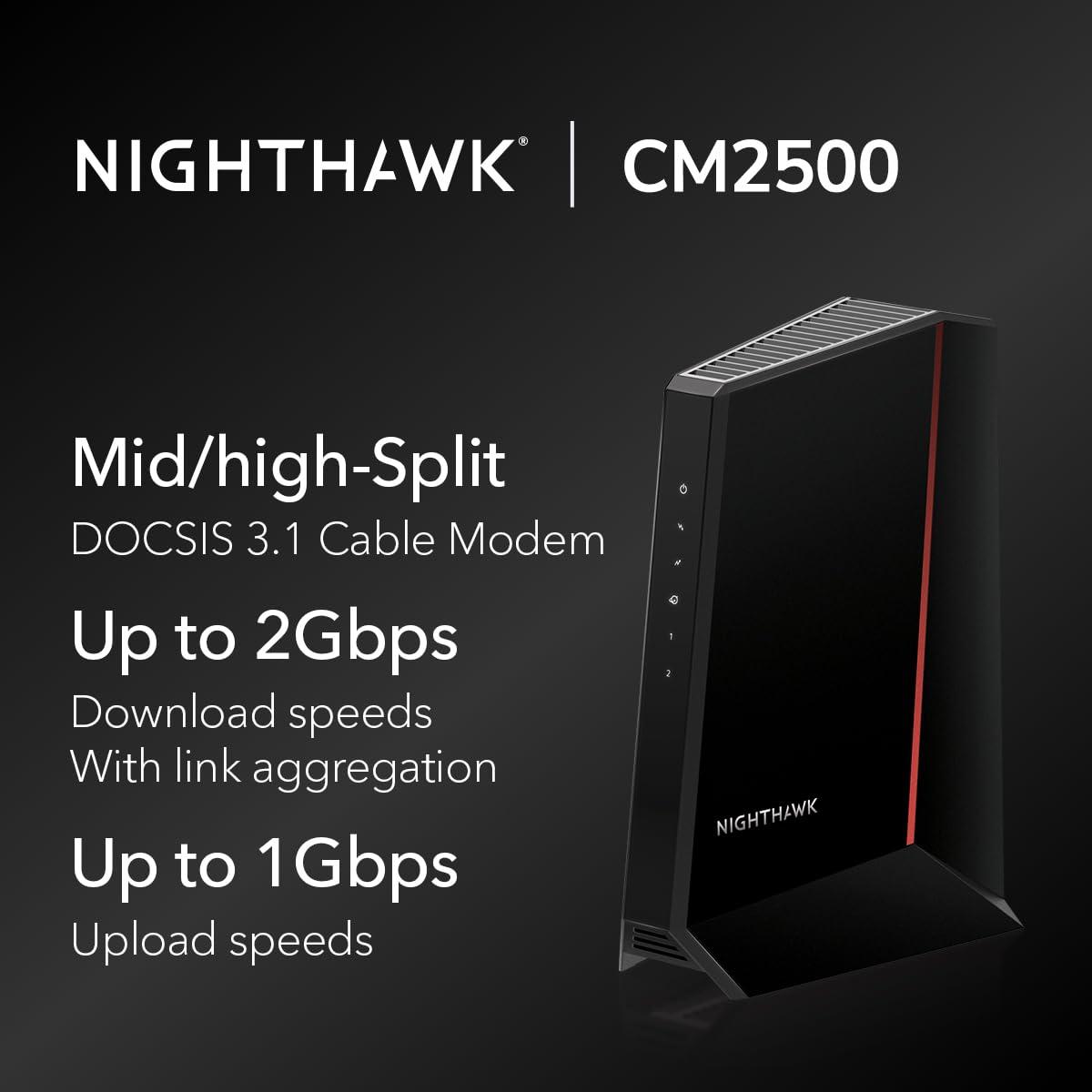 Foto 3 pulgar | Módem Por Cable Netgear Nighthawk Docsis 3.1 Cm2500 2 Gbps - Venta Internacional.