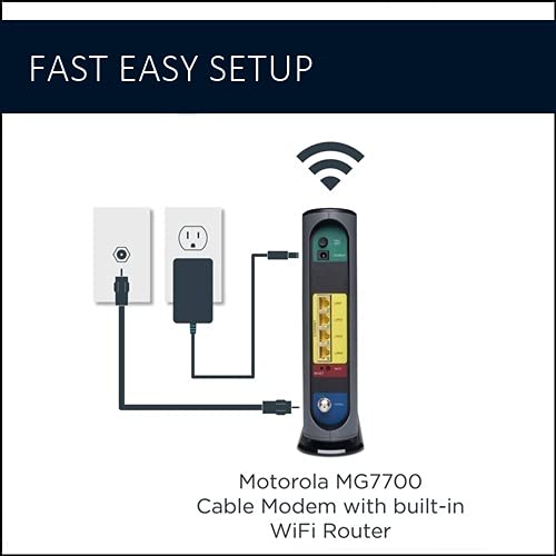 Foto 7 pulgar | Combo De Módem-router Wifi Motorola Mg7700 Power Boost 800 Mbps - Venta Internacional.
