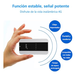 Foto 3 | Internet Inalambrico 4g Lte Wifi Portatil 3000mah Eo Safe Imports Esi-20118 Blanco