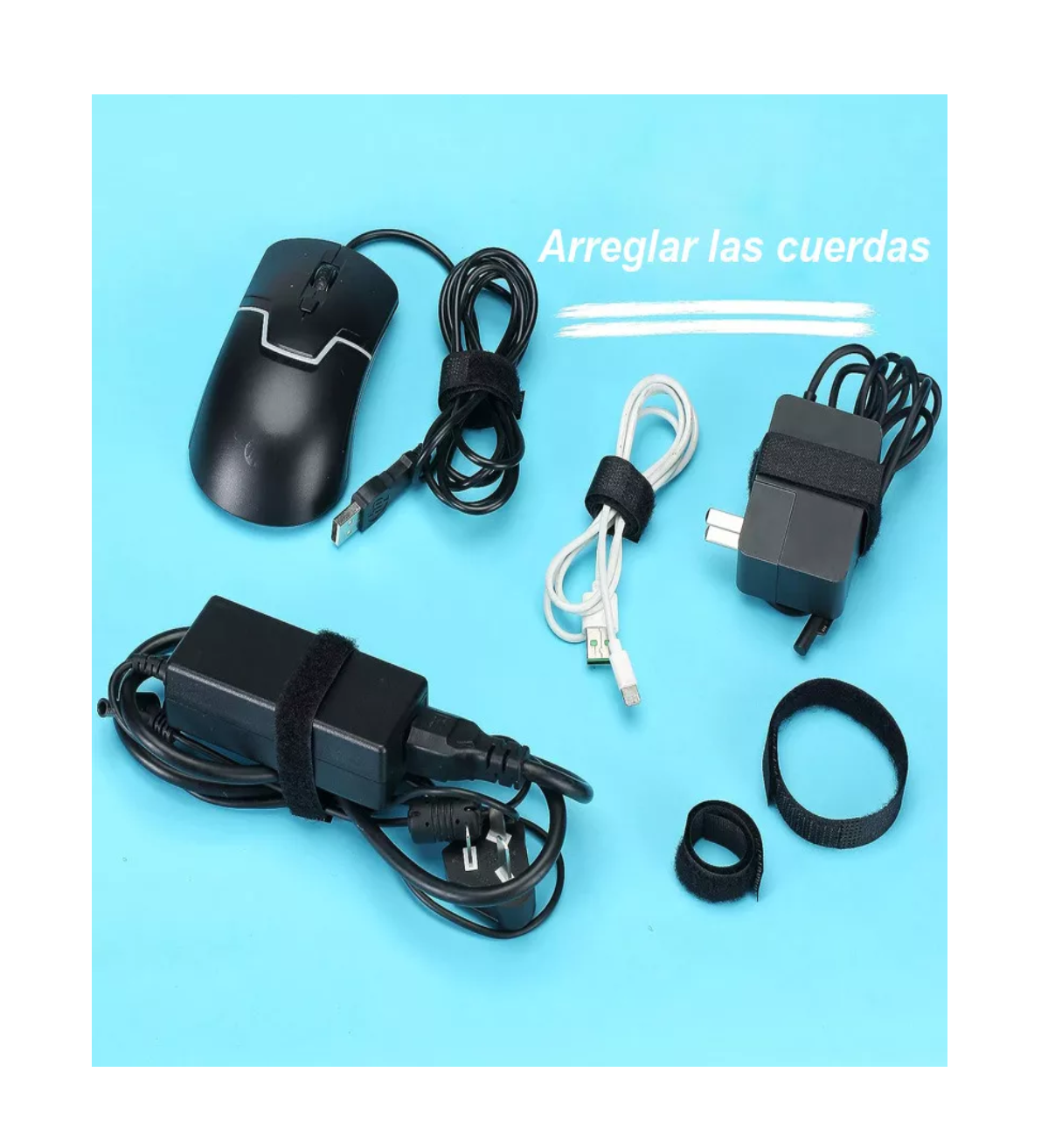 Foto 4 pulgar | Cincho para Cables Belug Negro Reutilizable 100 Piezas