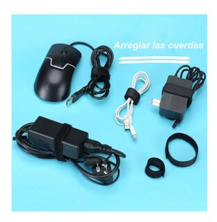 Foto 3 | Cincho Suja Cables, Brida Con Velcro Reutilizable 100 Pzs Negro Belug