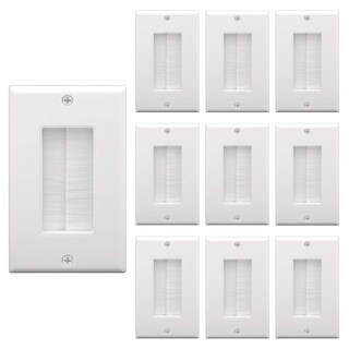 Foto 1 | Brush Wall Plate Vce, Paquete De 10 Cables Que Pasan A Través De La Placa Ul - Venta Internacional.