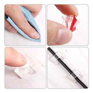 Foto 4 | Clips De Cable Para Exteriores 200 Pzs Eo Safe Imports Esi-20114 Transparente