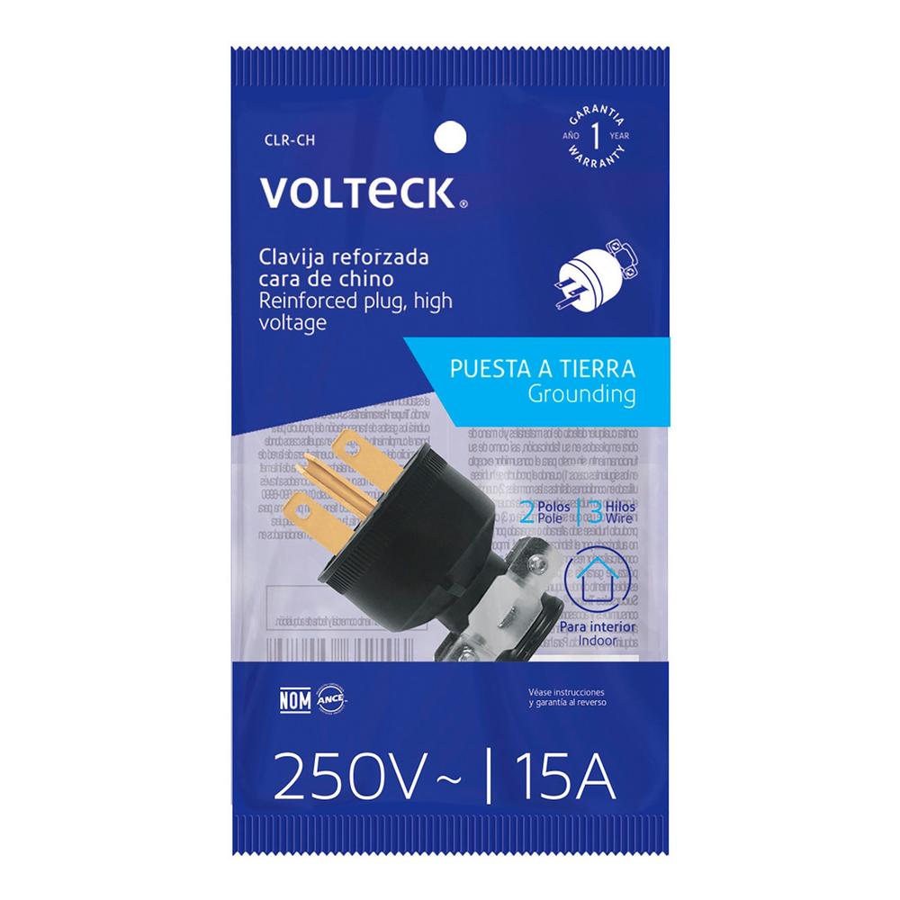 Foto 4 pulgar | Clavija Industrial Reforzada Cara De Chino Volteck
