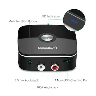 Foto 2 | Receptor de Bluetooth Ugreen 30445 color Negro